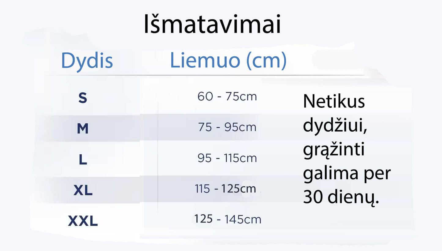 Diržas nuo nugaros skausmo