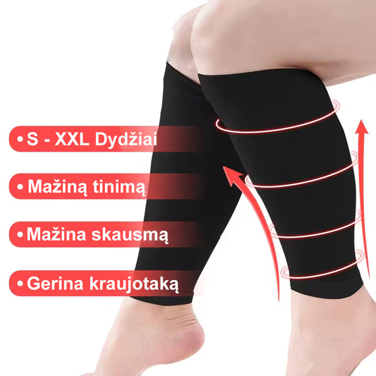 Kompresinės blauzdinės nuo kojų skausmo ir tinimo (20-30mmHg)